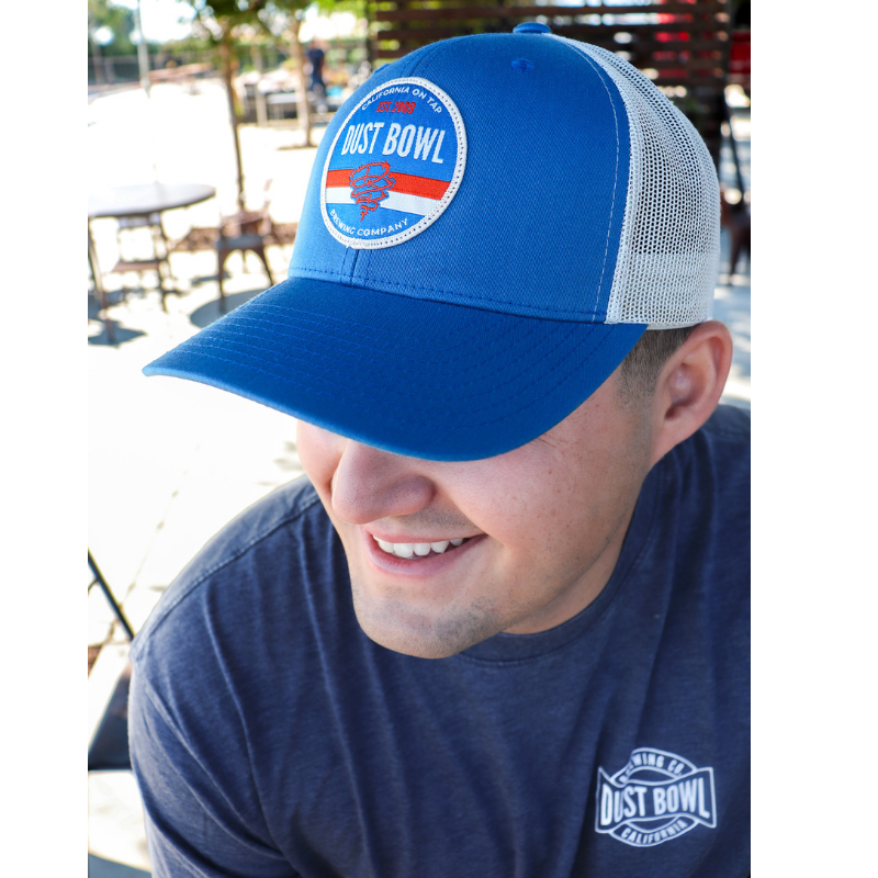 Striped Badge Hat