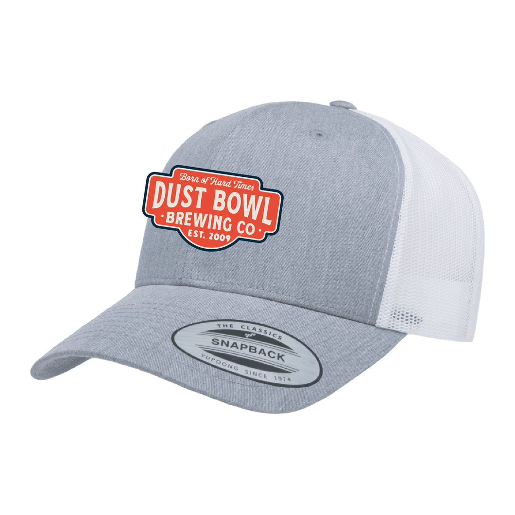 Grey/Orange Born of Hard Times Patch Hat